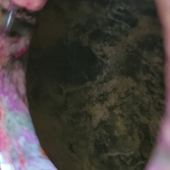 Vtg Purple Marble Vase/Urn Flower Pots Planter - Picture 6 of 6